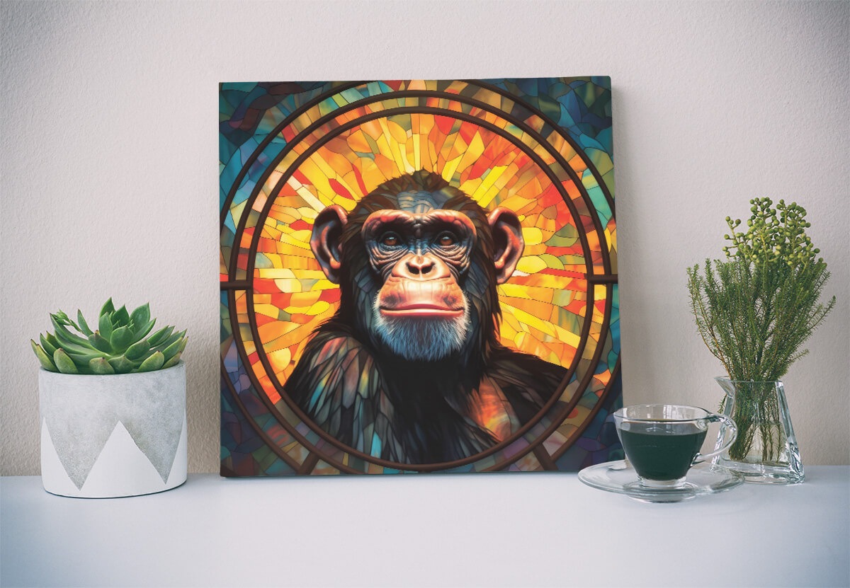 Tableau Aura Chimpanzé 2