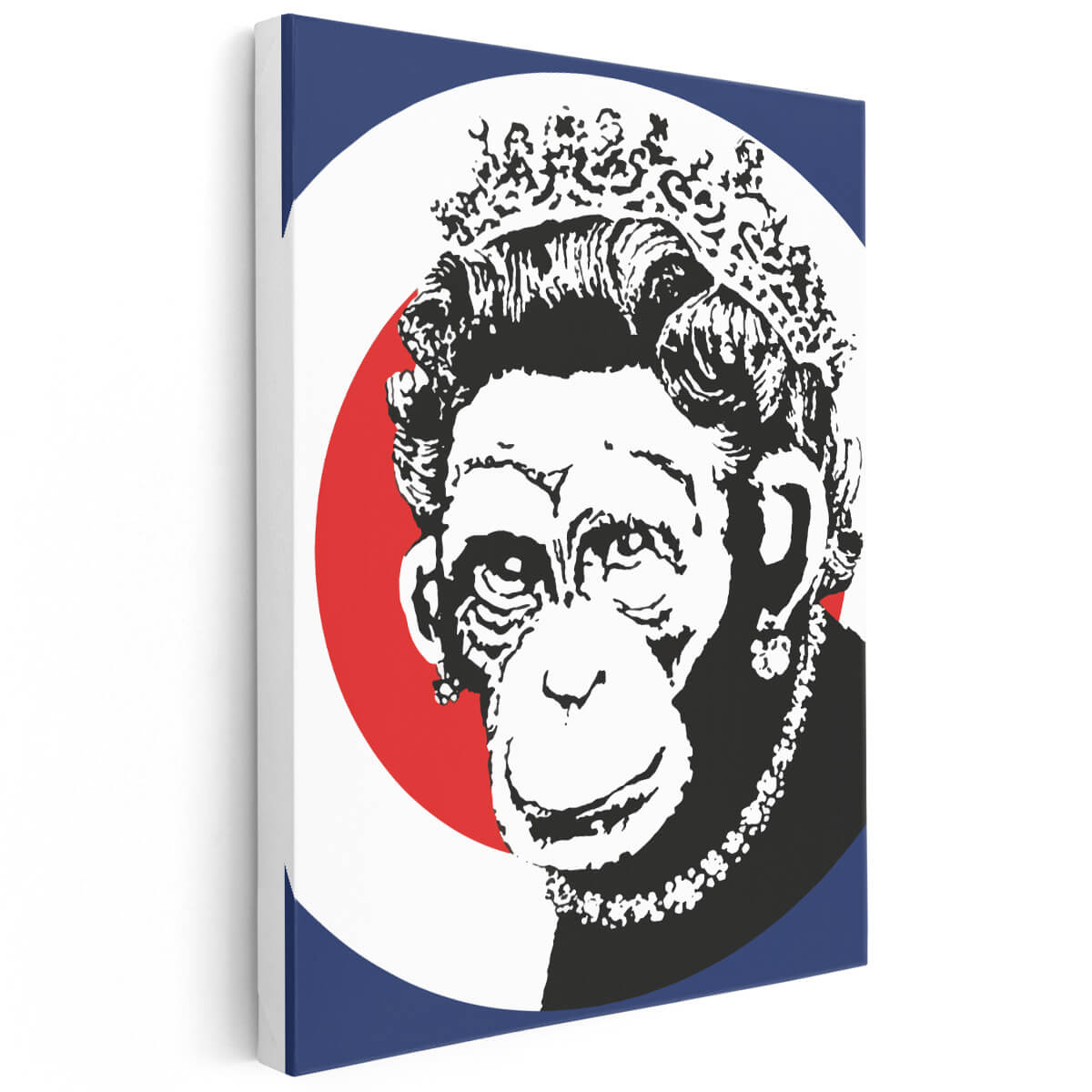 Tableau Banksy Monkey Queen
