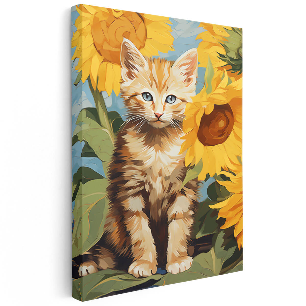 Tableau Chaton Tournesol