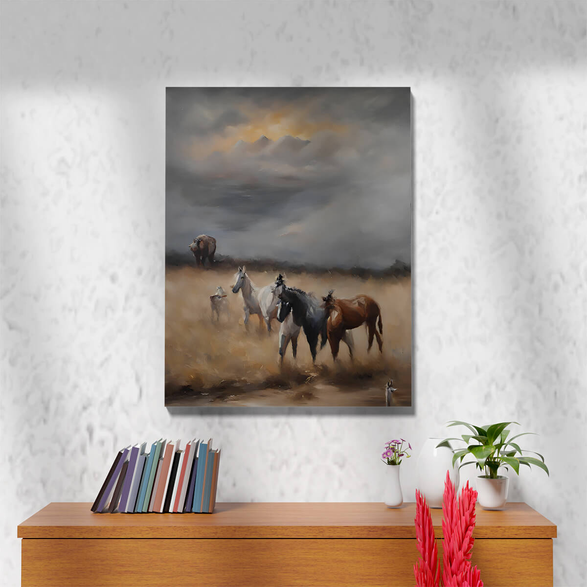 Tableau Chevaux Brume Matinale 2