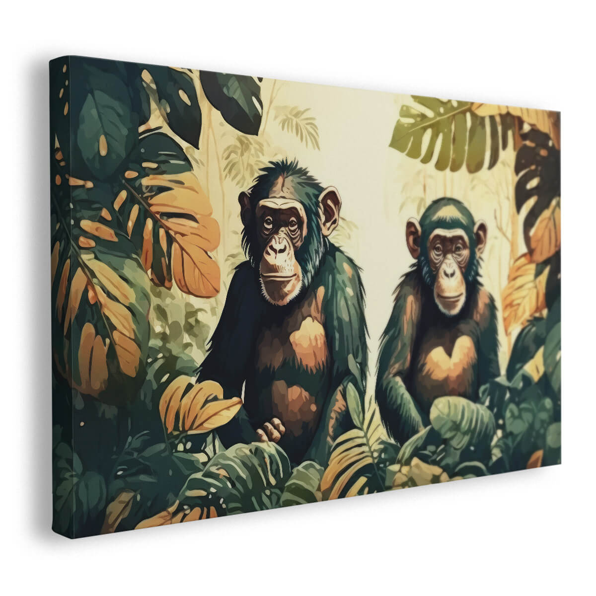 Tableau Complicité Chimpanzé Tropicale