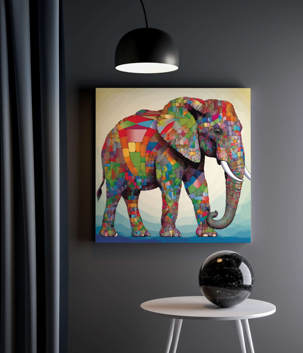 Tableau Elephant de Couleurs 4