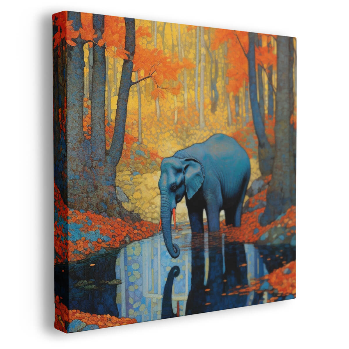 Tableau Elephant Forêt Mystique