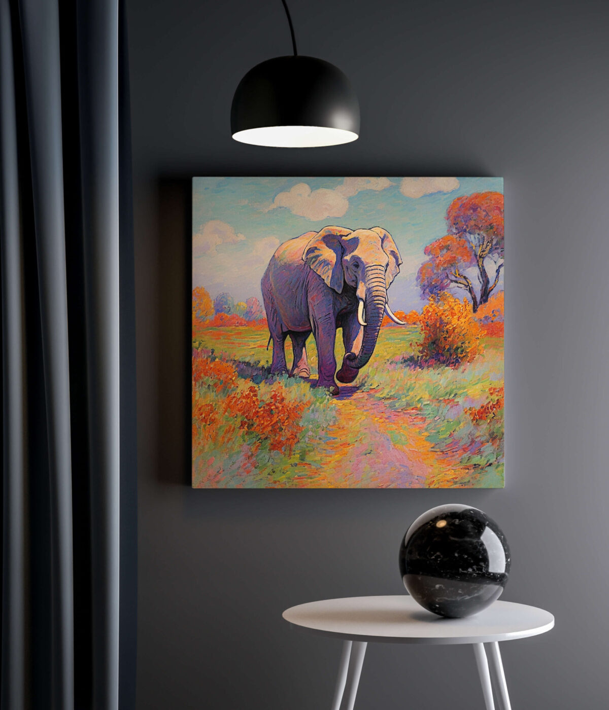 Tableau Elephant Harmonie Sauvage 4