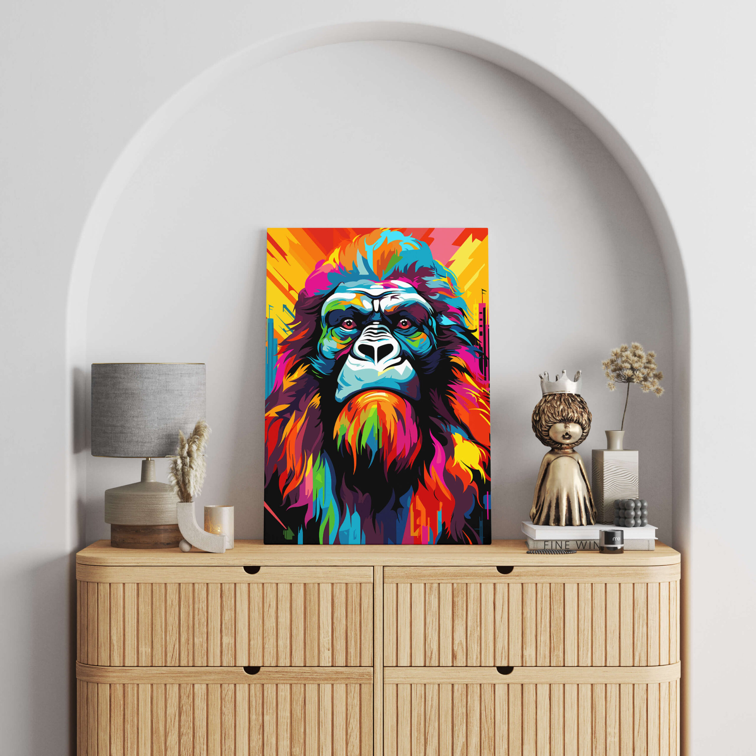 Tableau Gorille Pop Art 2