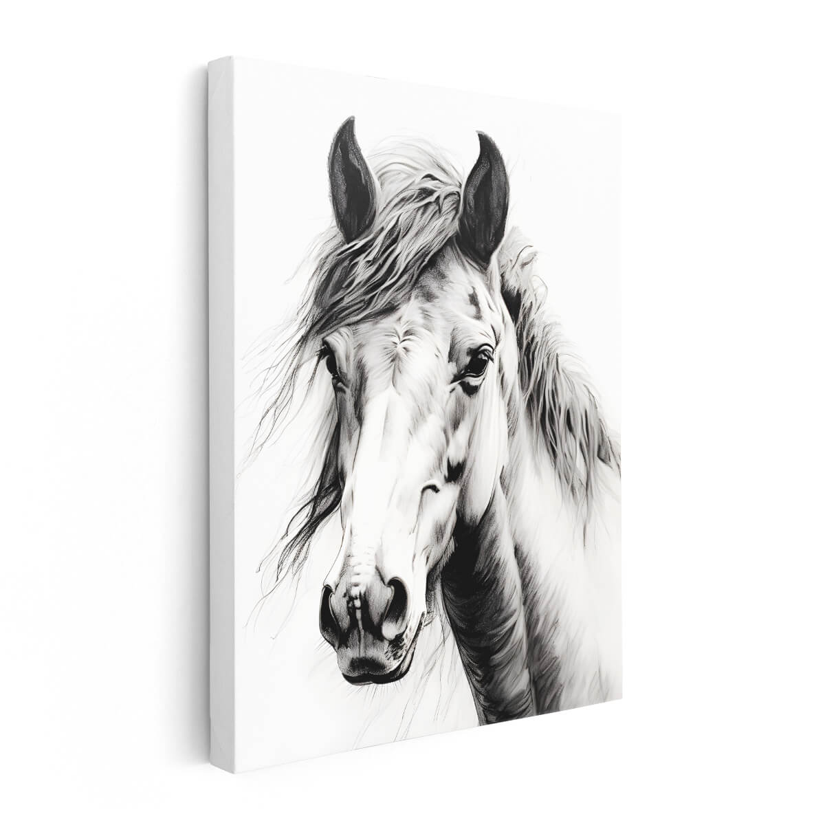 Tableau Monochrome Cheval Noble 3