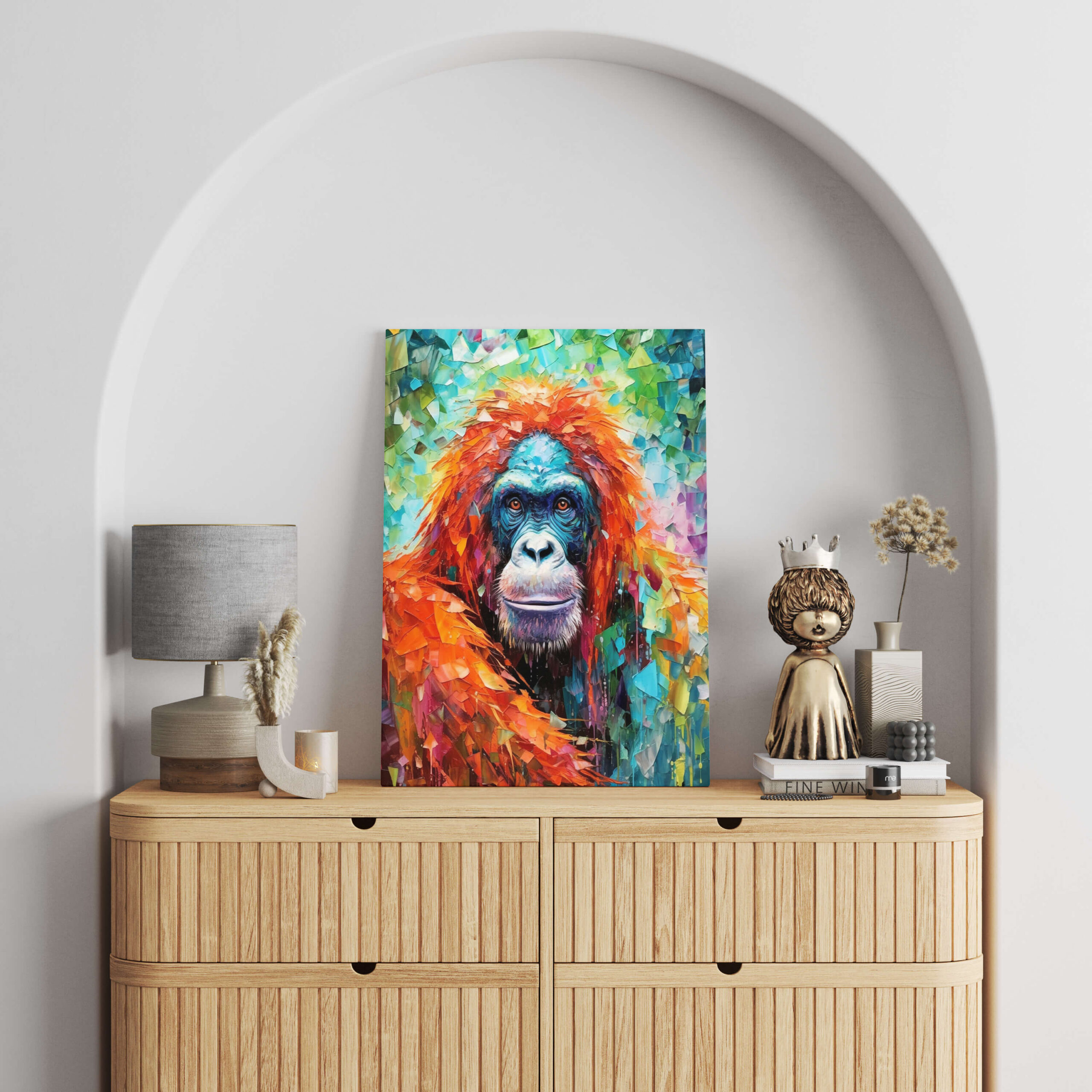 Tableau Peinture Orang Outan 2