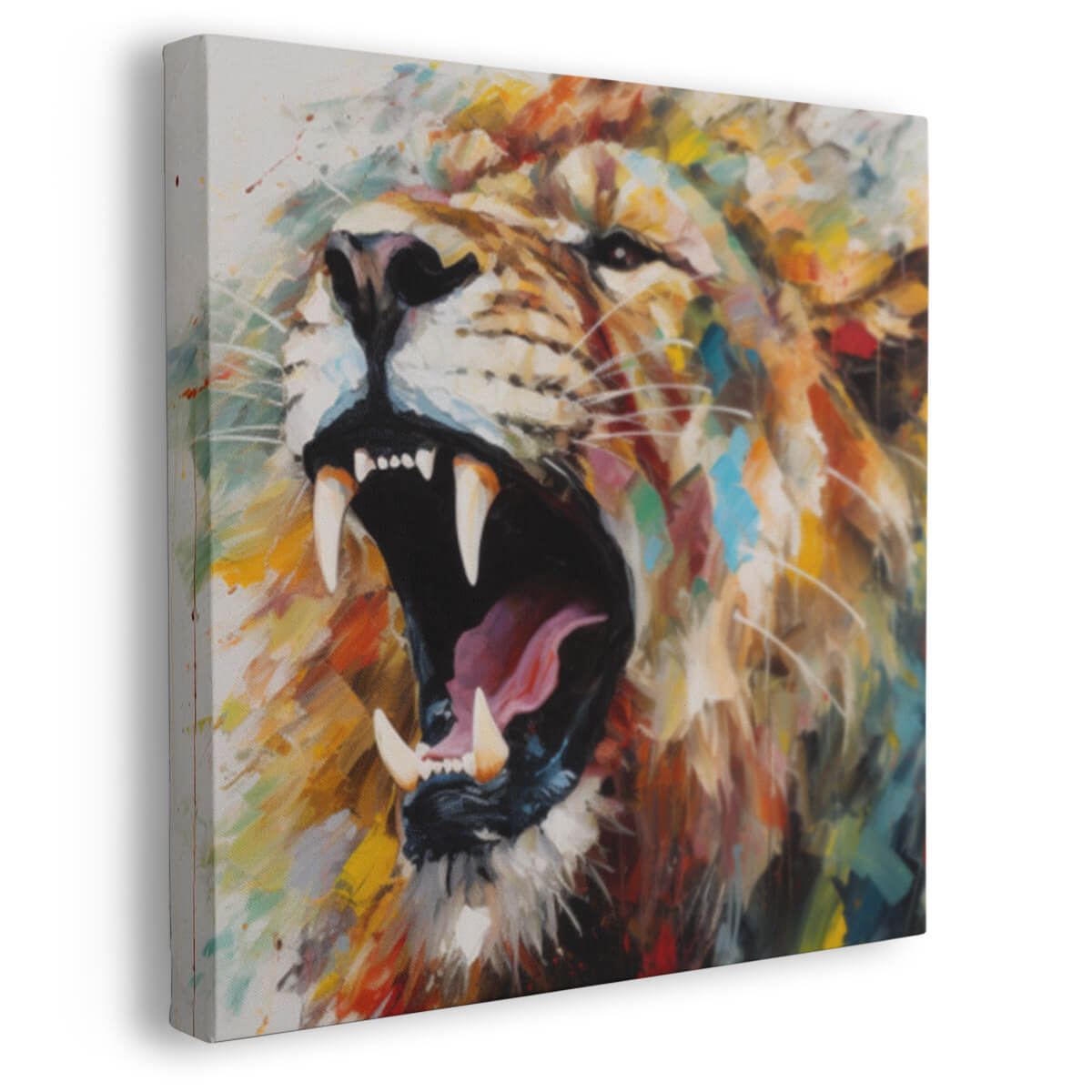 Tableau Rugissement Lion Vivid