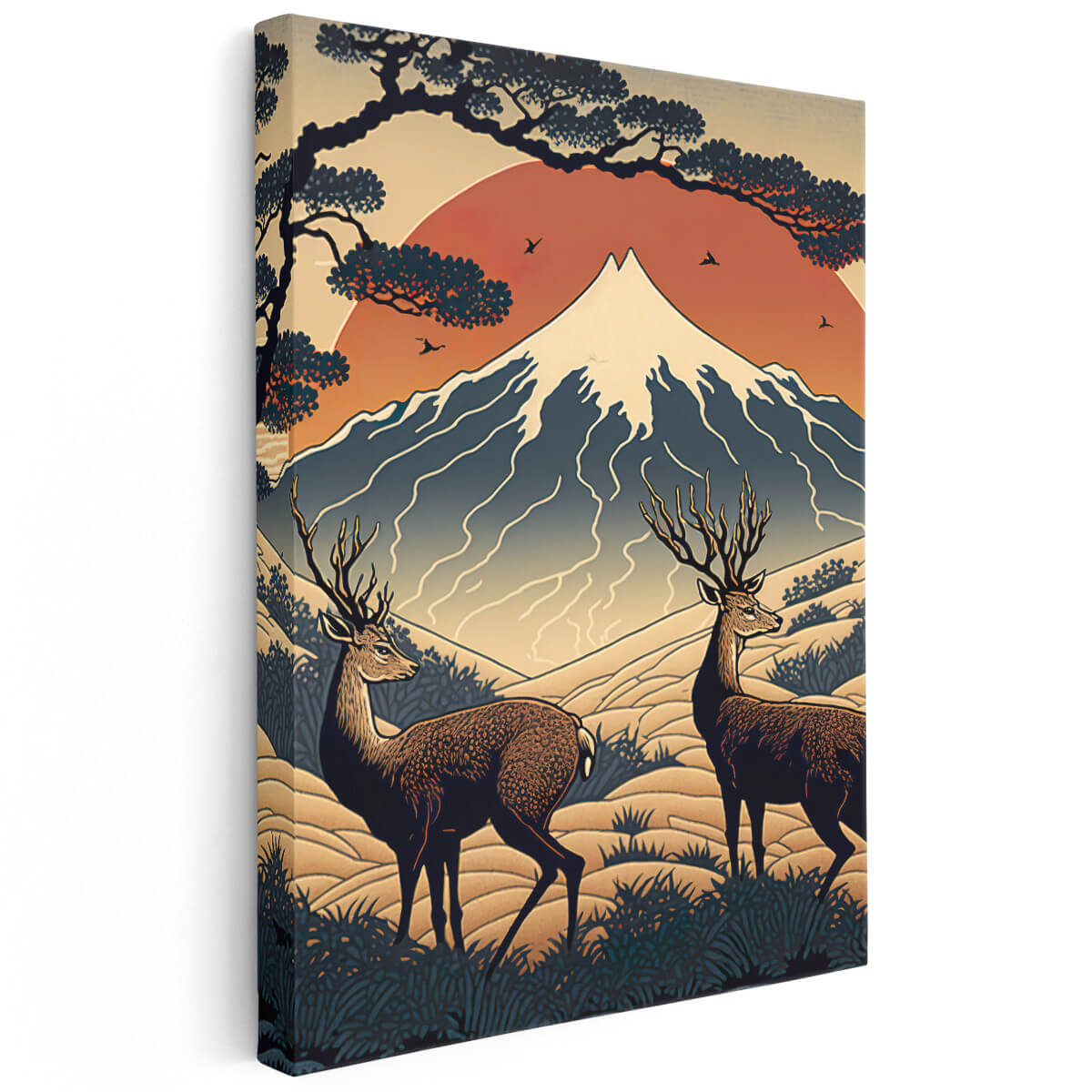 Tableau Zenitude Cerf Montagnard