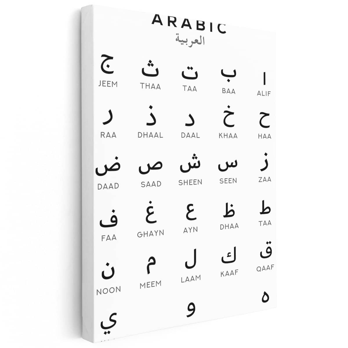 Tableau Alphabet Arabe 3