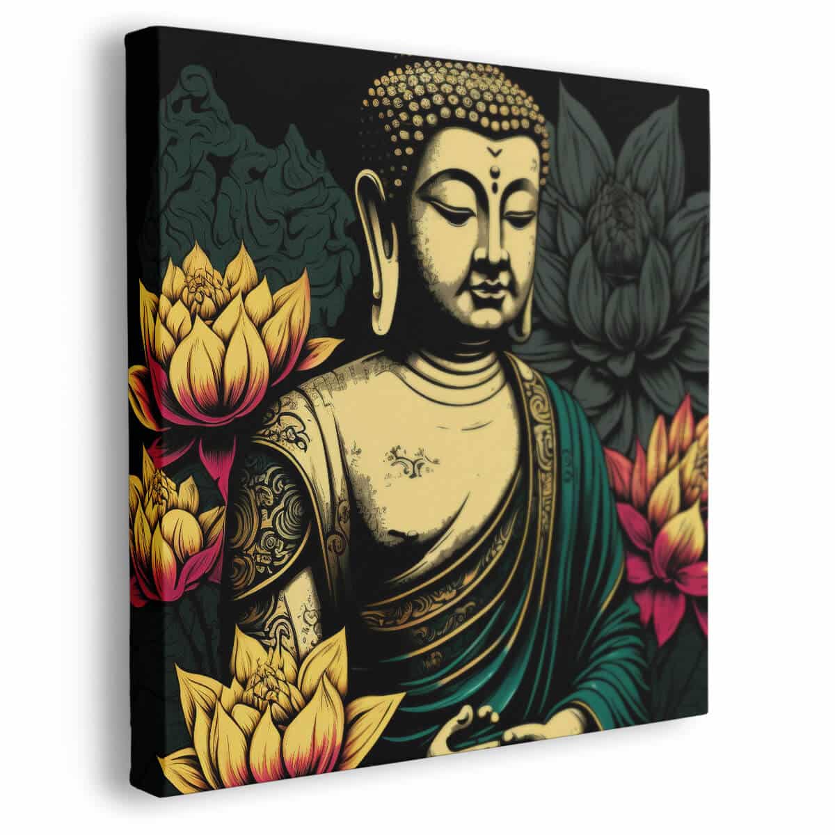 Tableau Bouddha Lotus
