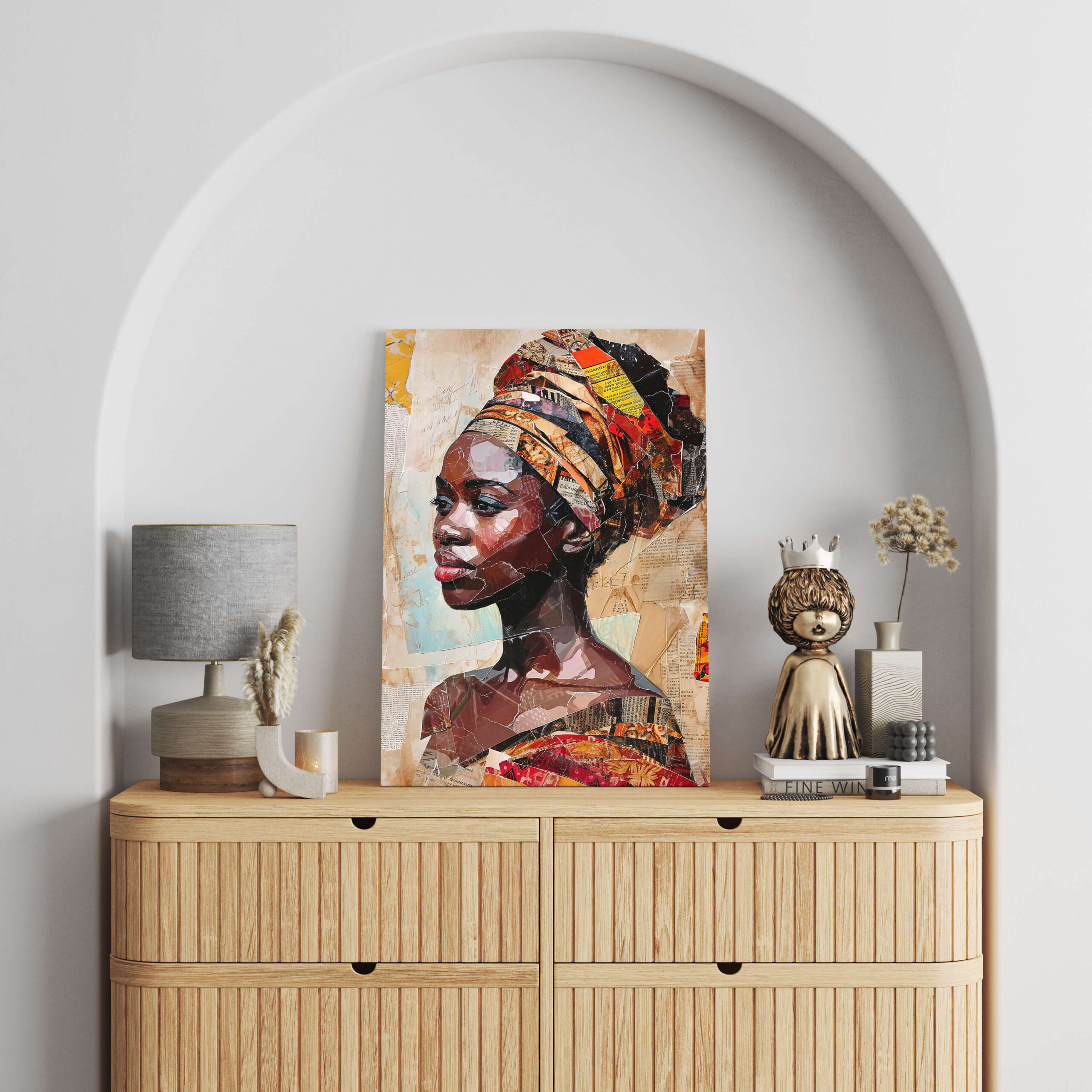 Tableau Collage Culturel Africain 2