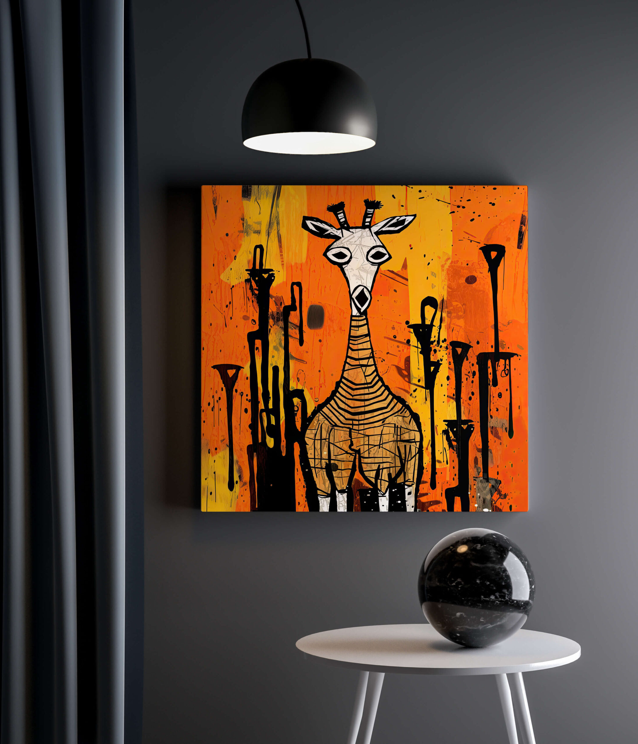 Tableau Girafe Africaine 2