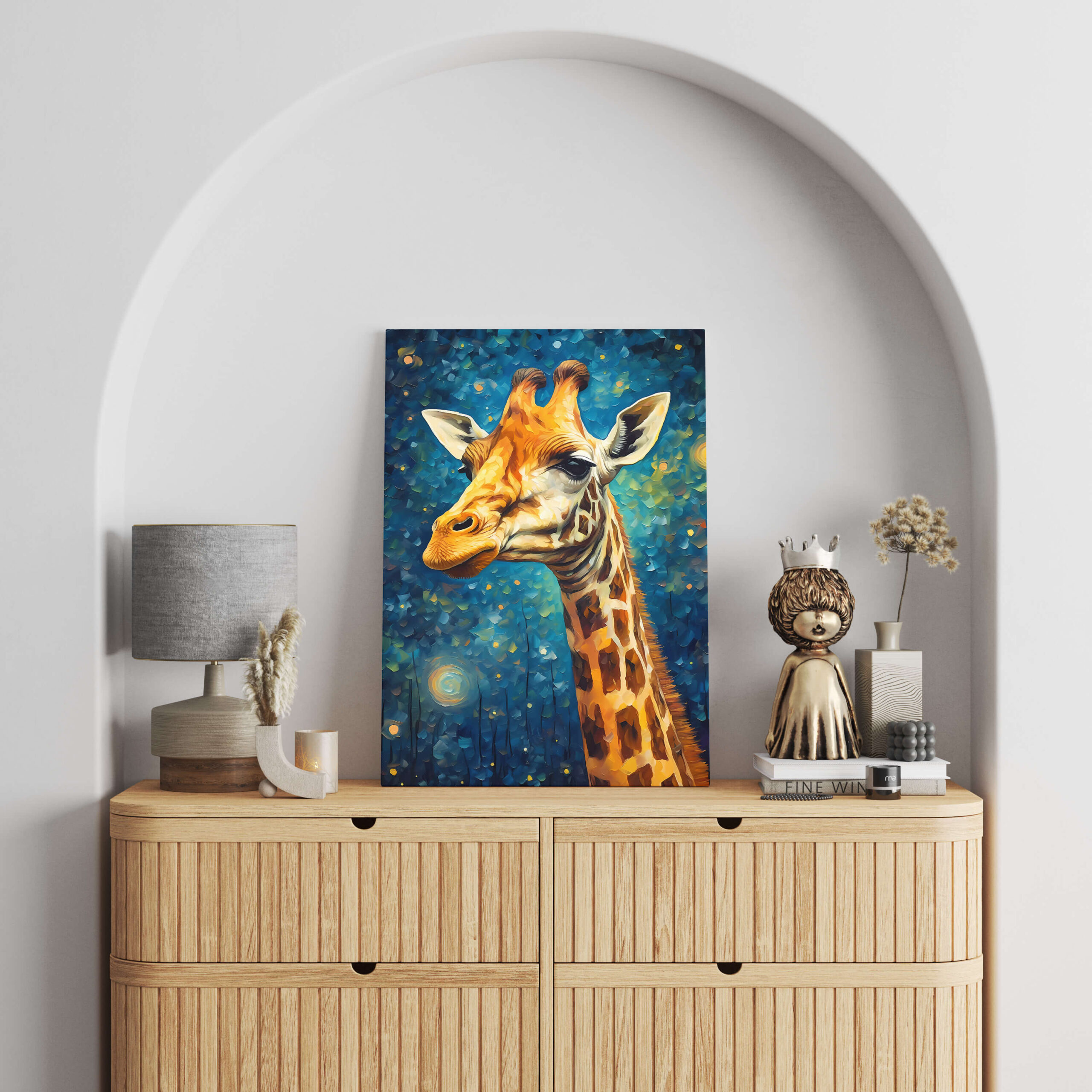 Tableau Girafe Impressionniste 2
