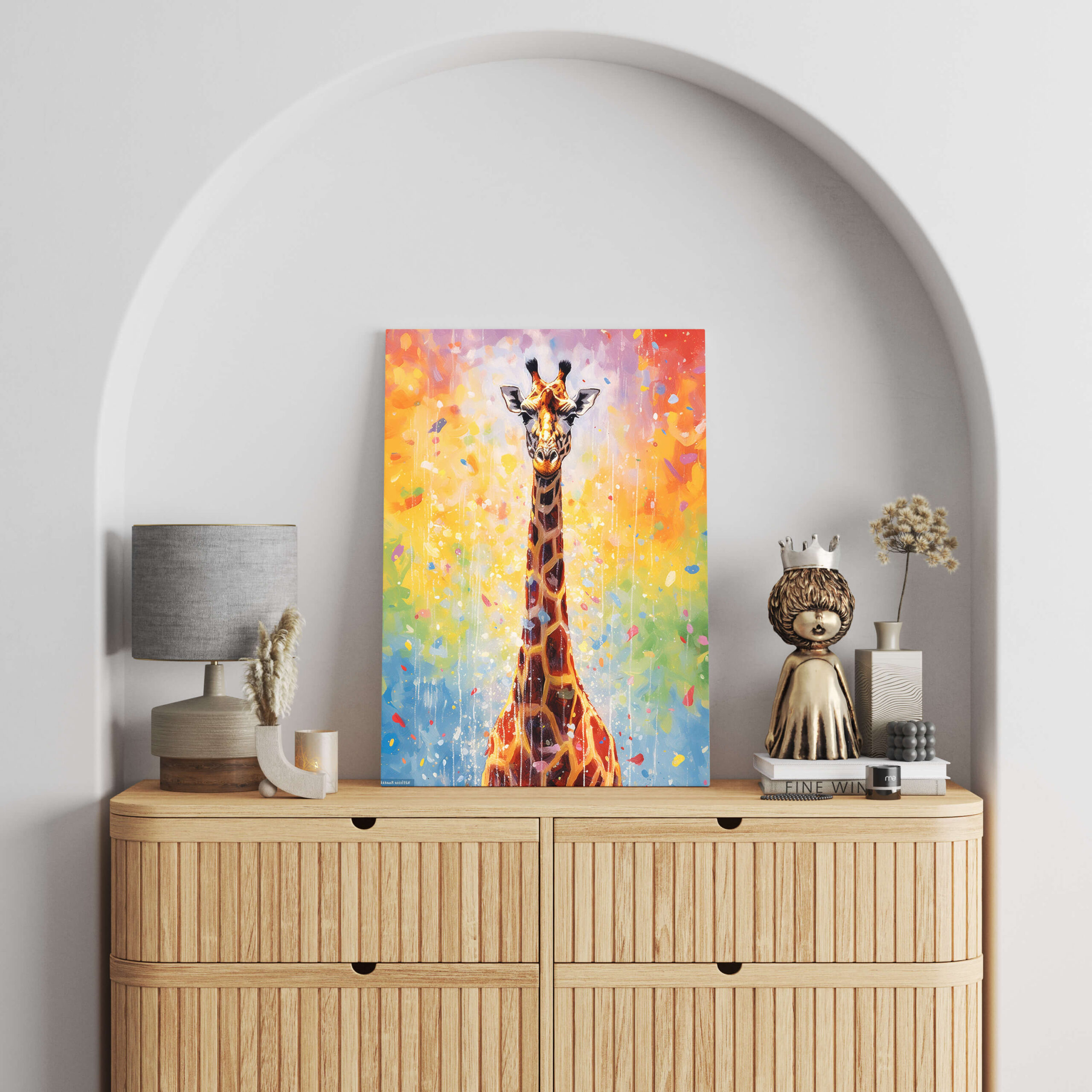Tableau Girafe Lumineuse 2
