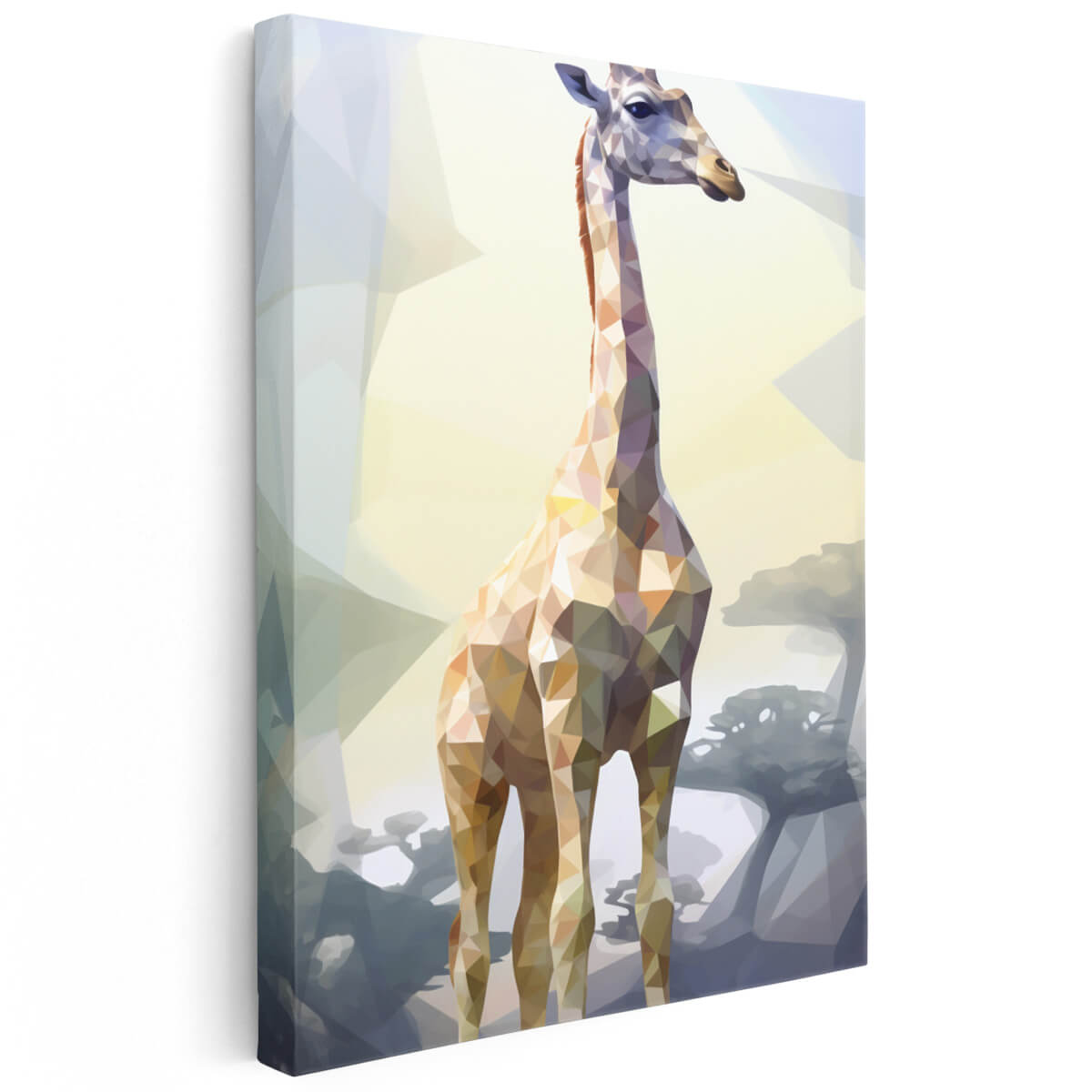 Tableau Girafe Polygone