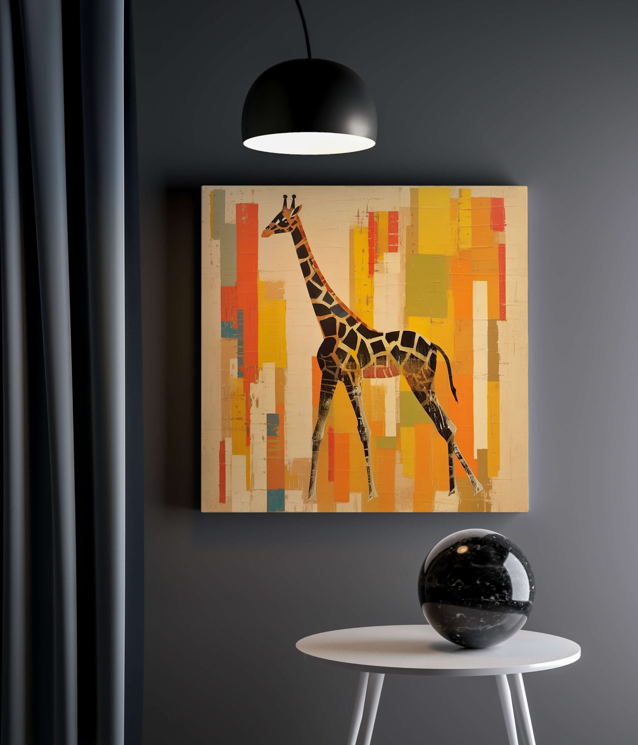 Tableau Moderne Girafe 2