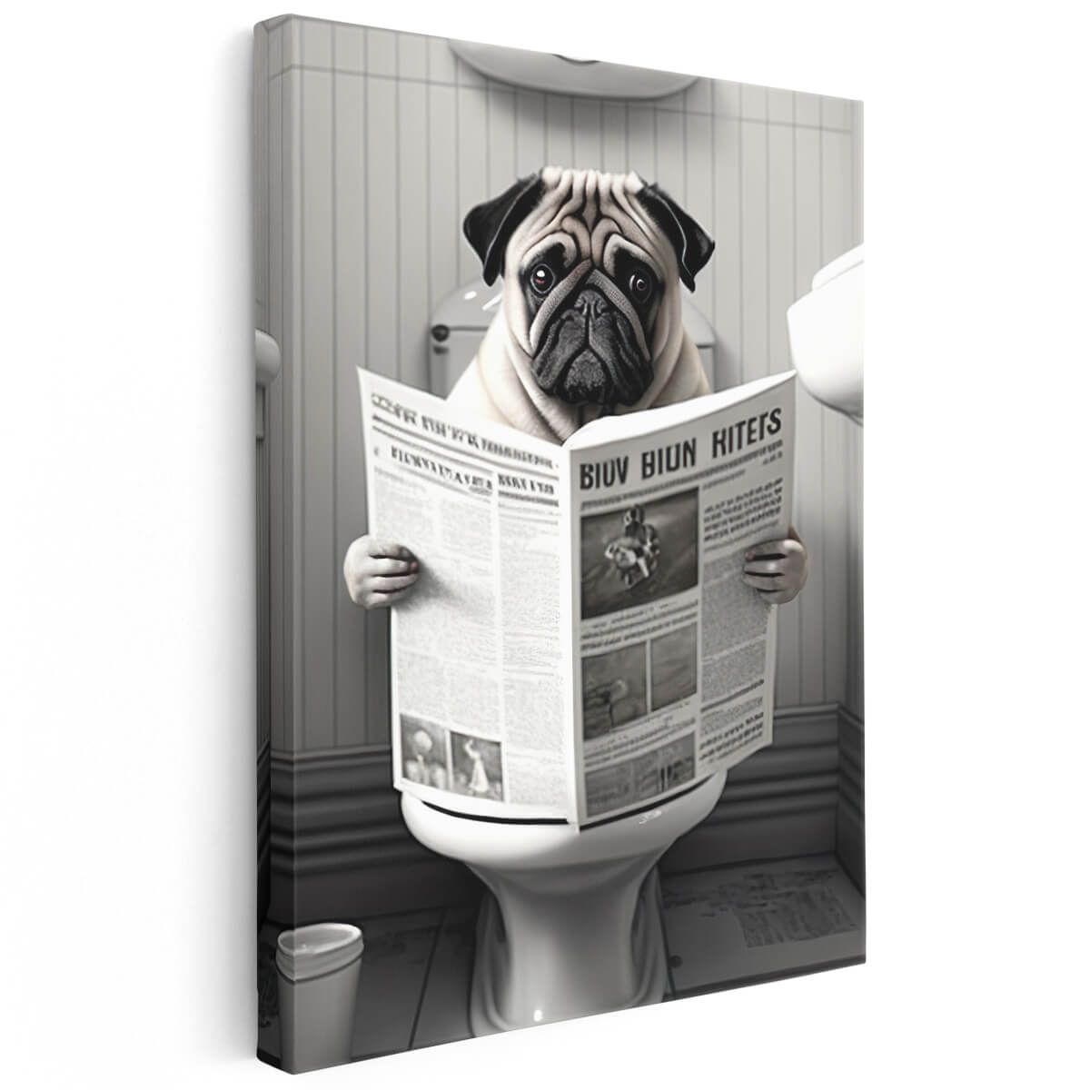 Tableau Pause Pug Presse