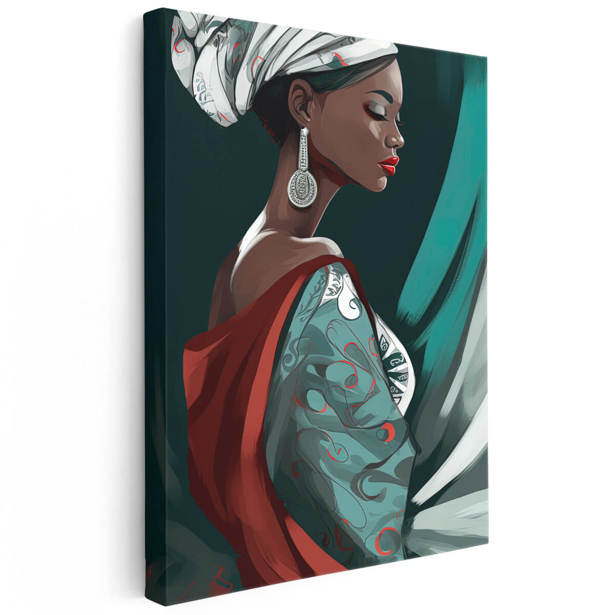 Tableau Peinture Femme Africaine