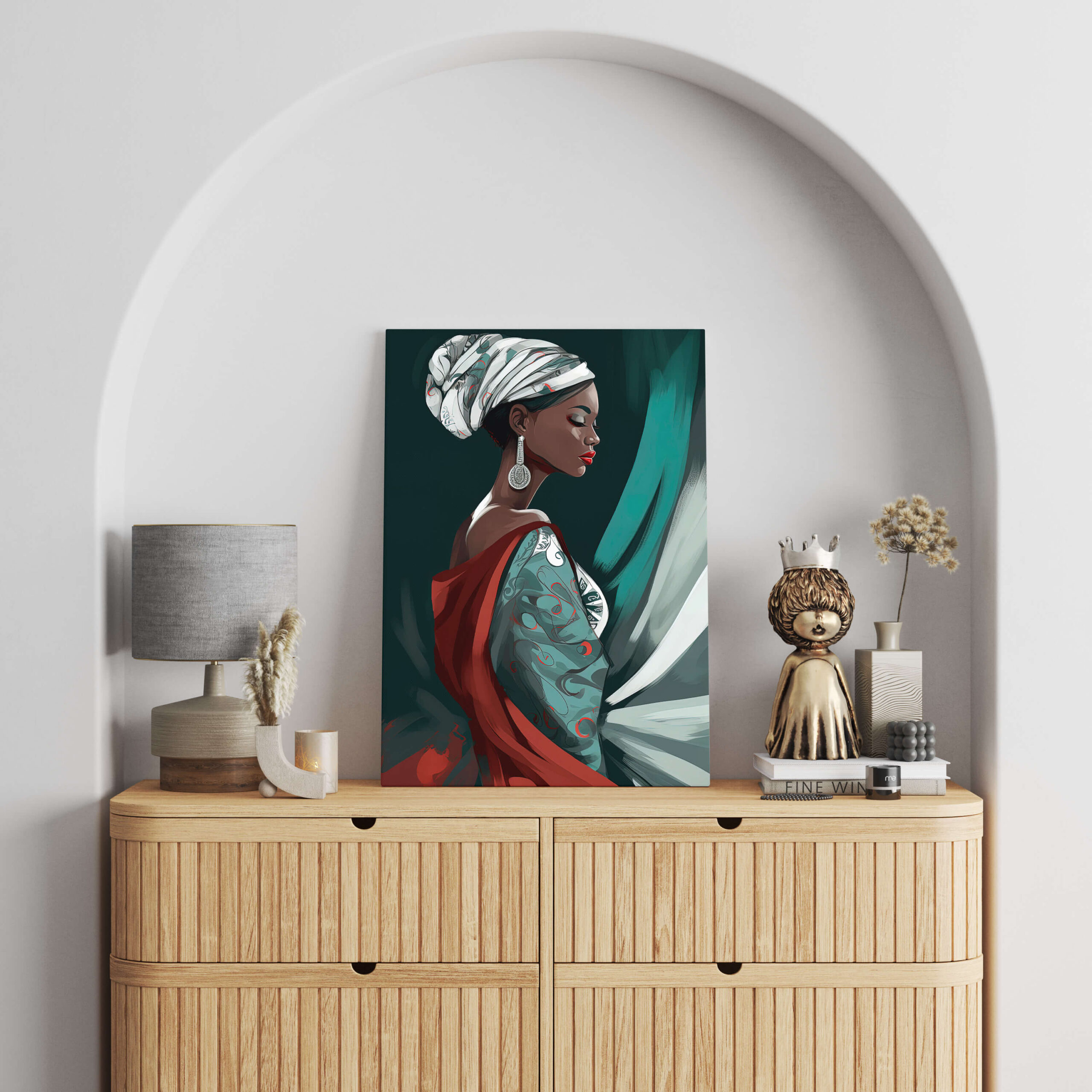 Tableau Peinture Femme Africaine 2