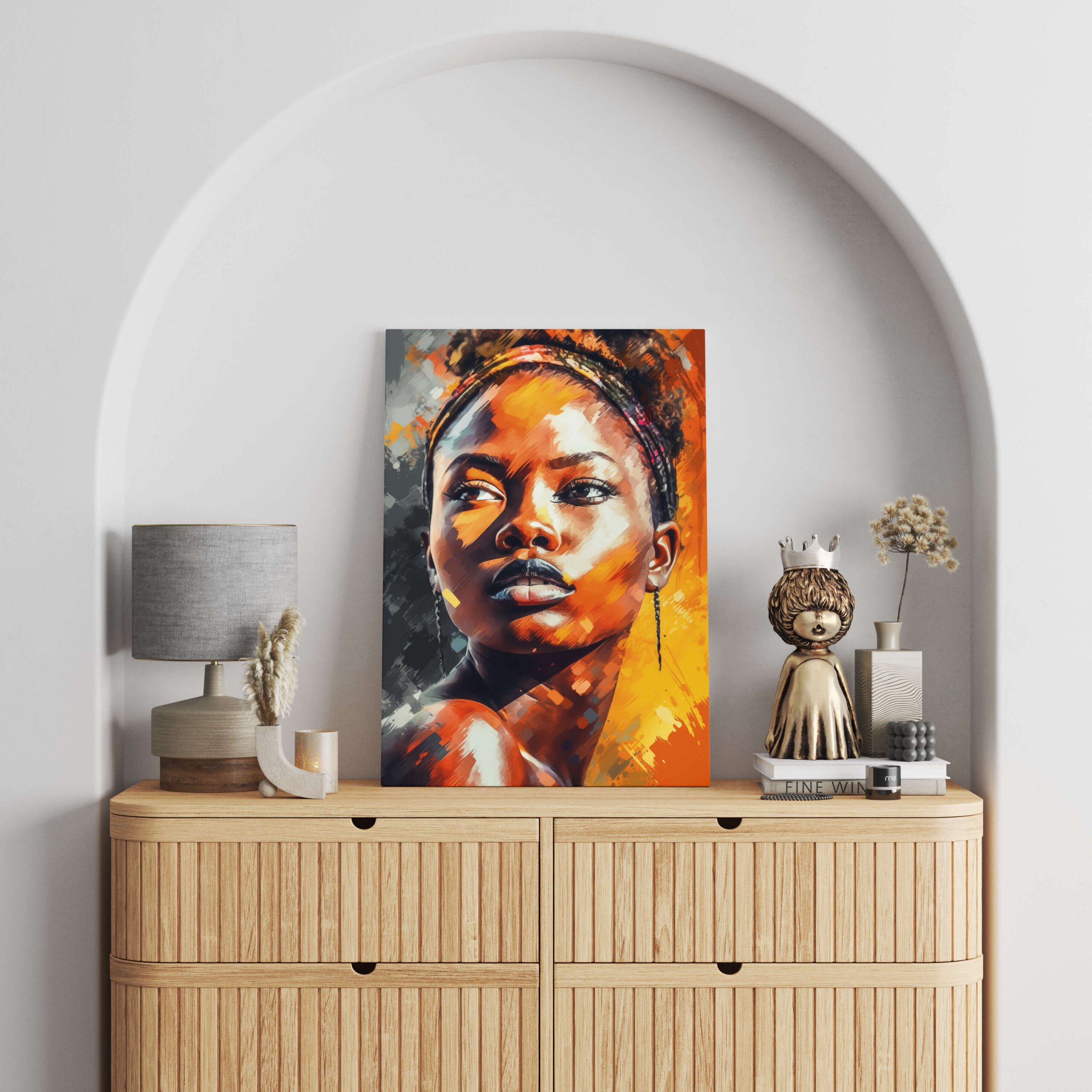 Tableau Portrait Africaine 2