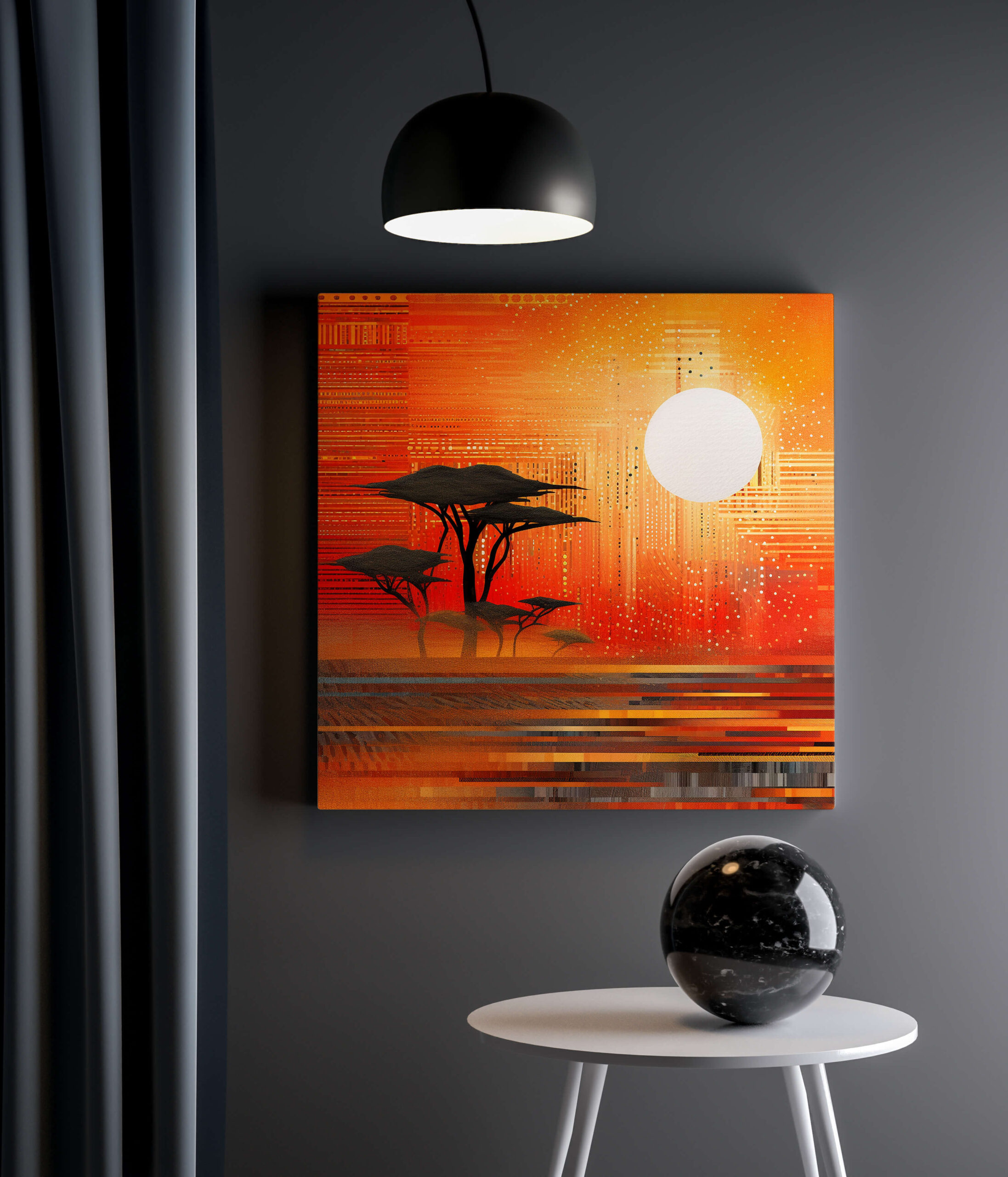 Tableau Soleil Africain 4