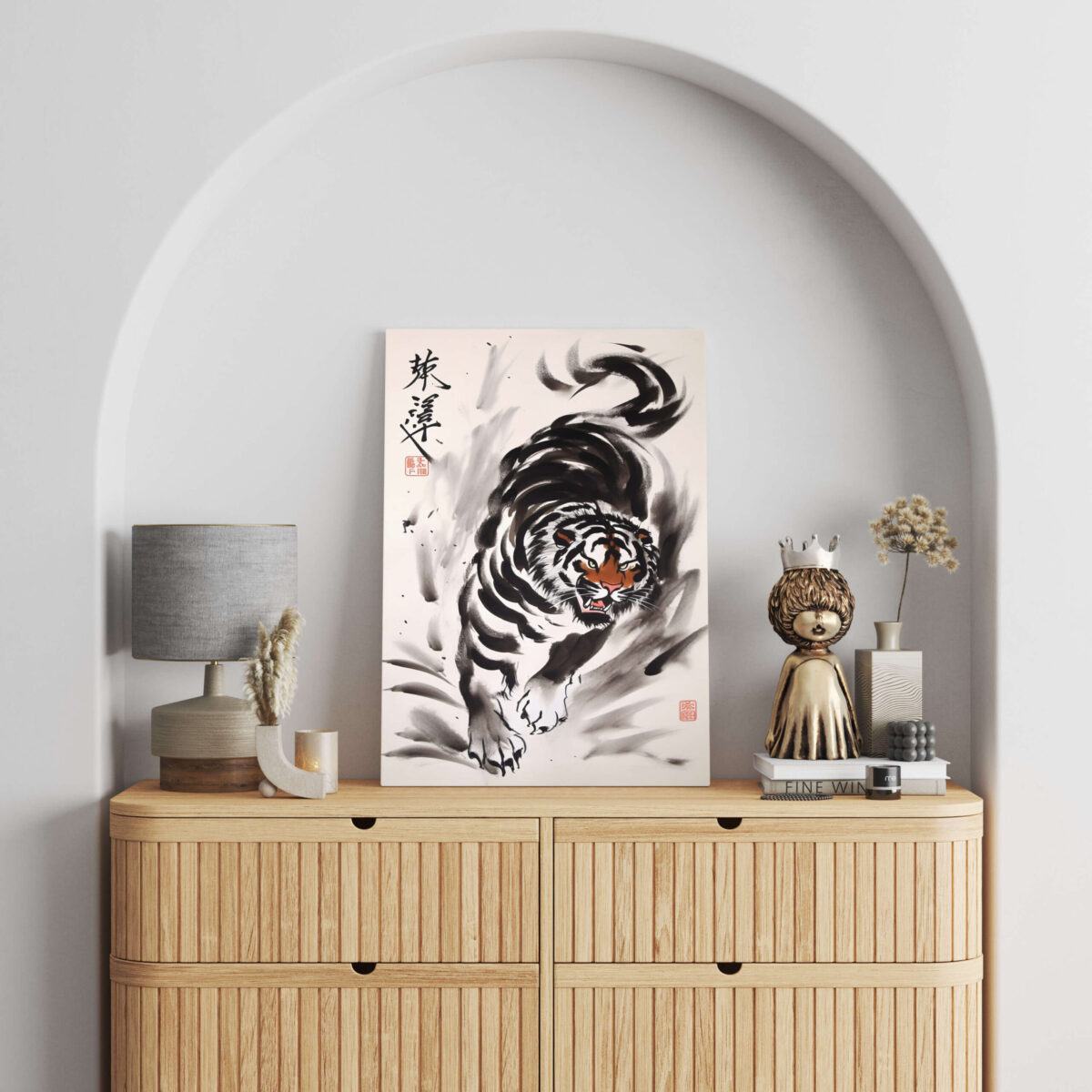 Tableau Tigre d’Encre 4