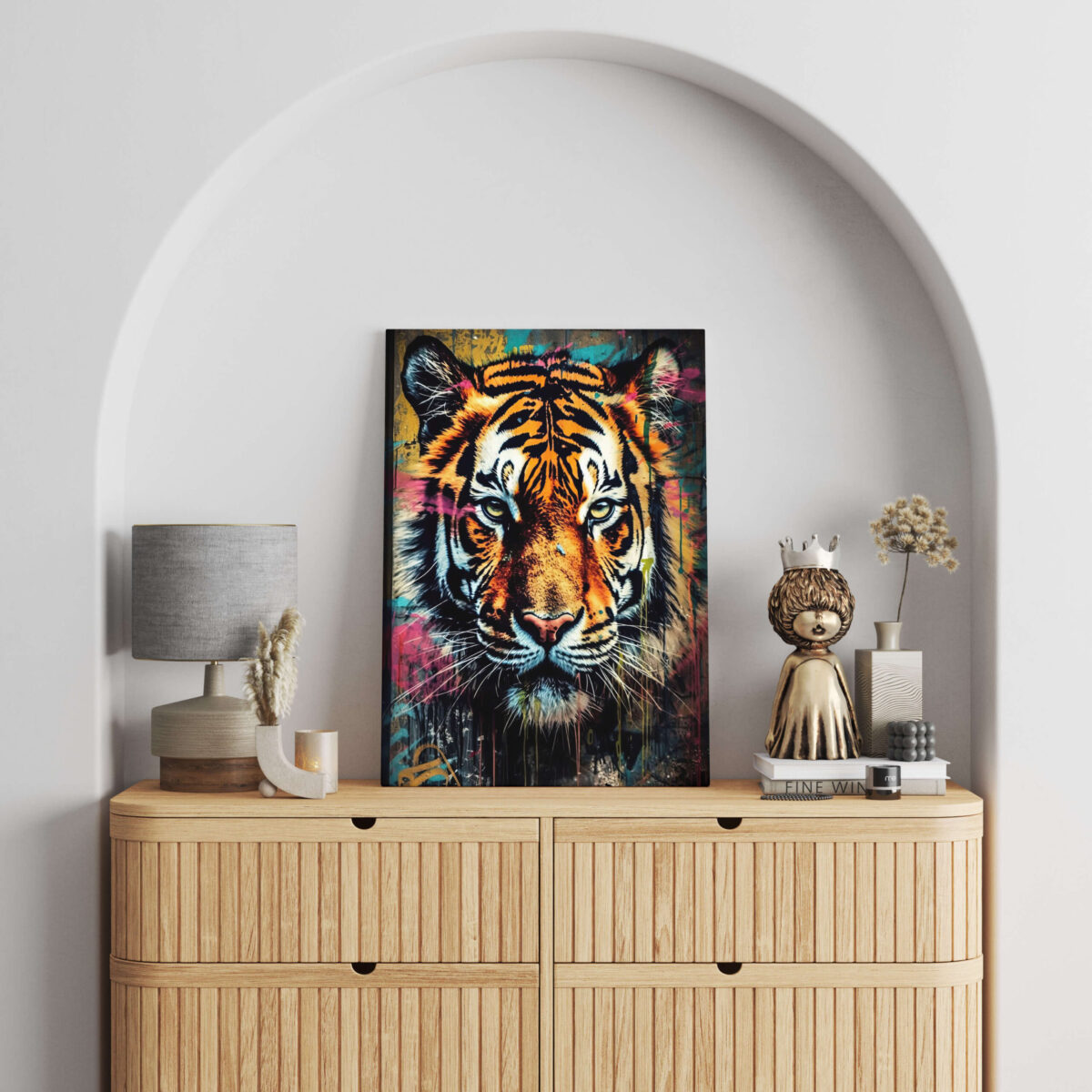 Tableau Tigre Multicolore 4