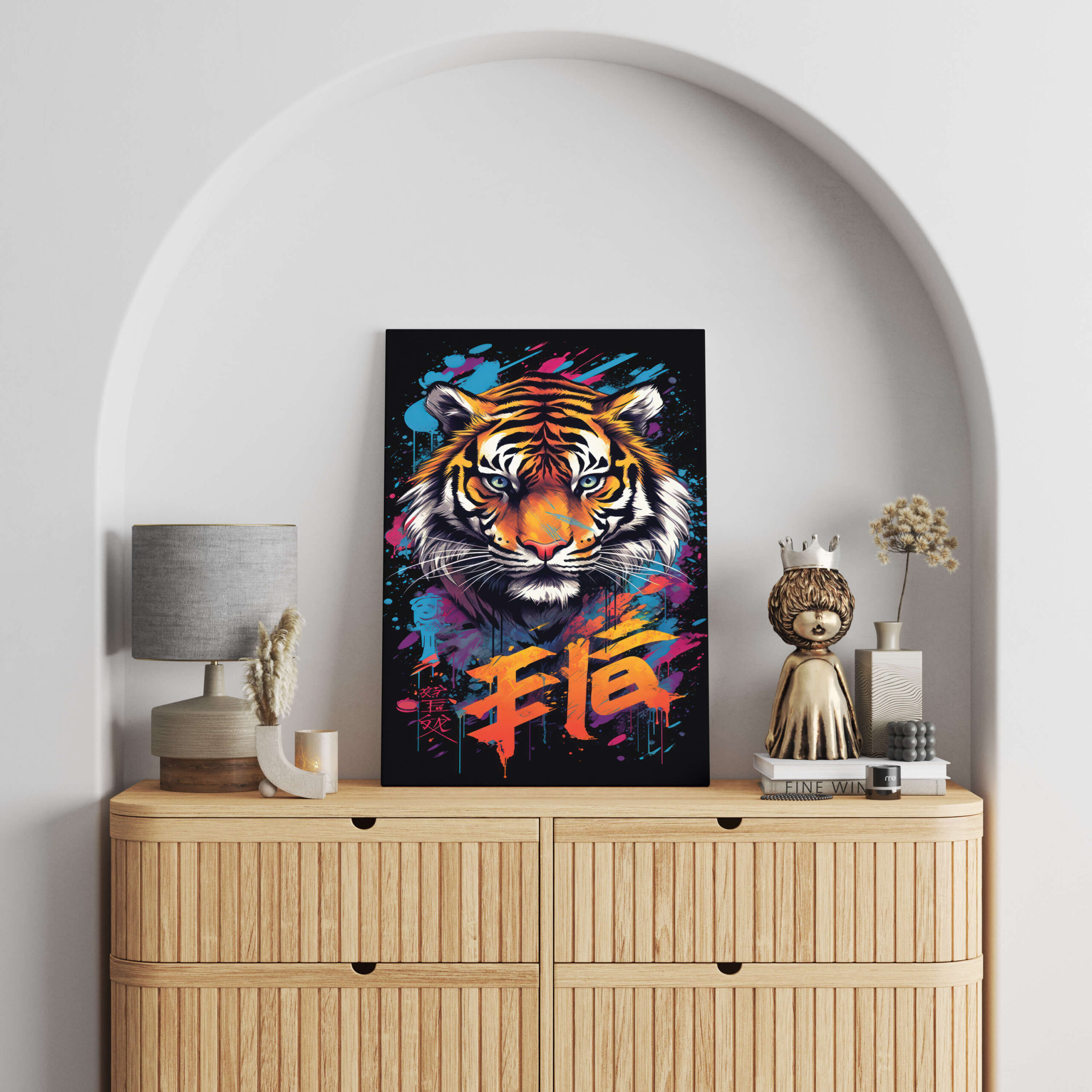 Tableau Tigre Pop Art 2