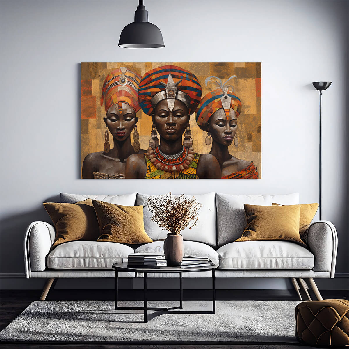 Tableau Trio d’Africaines 4