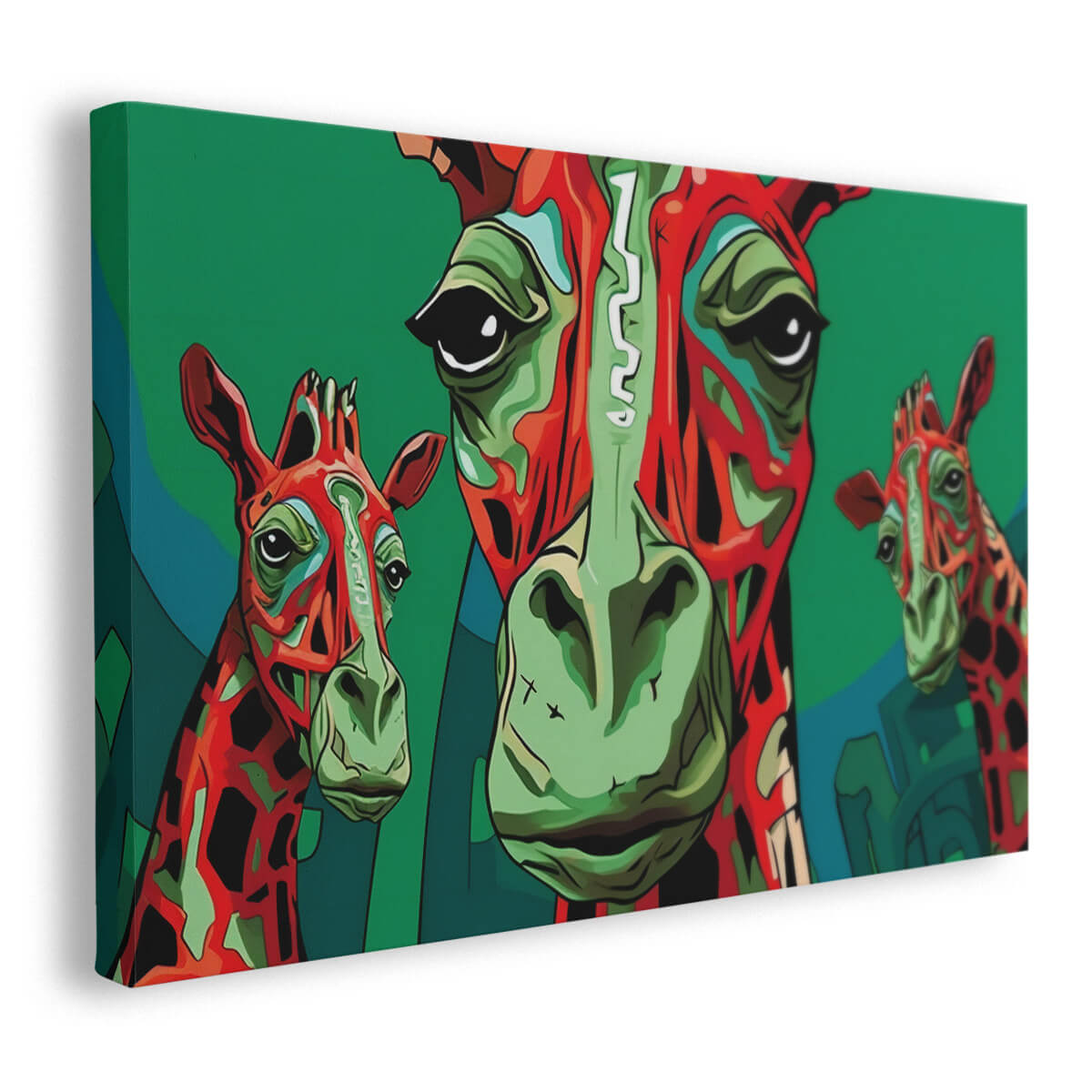 Tableau Trio Girafes