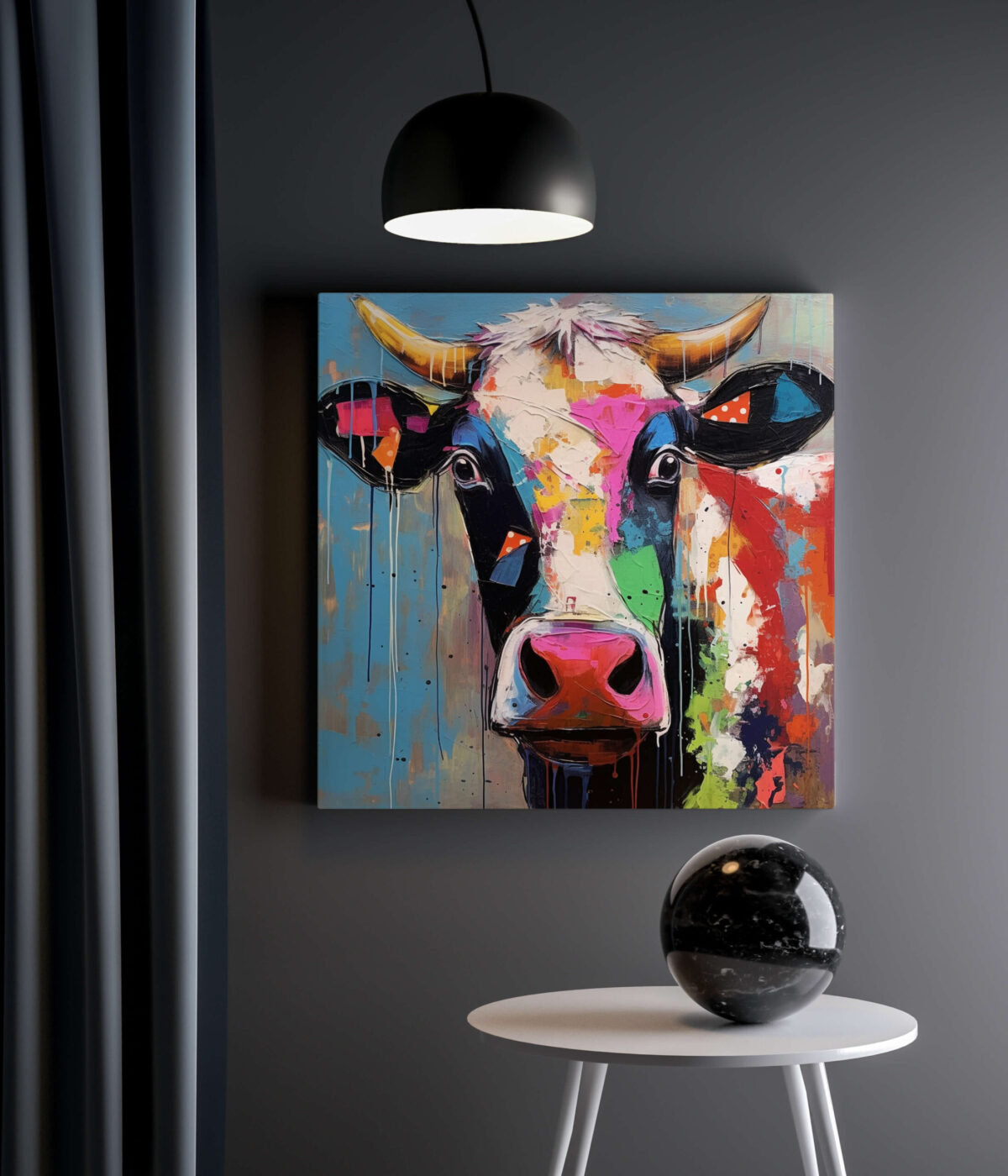 Tableau Vache Colorée 4