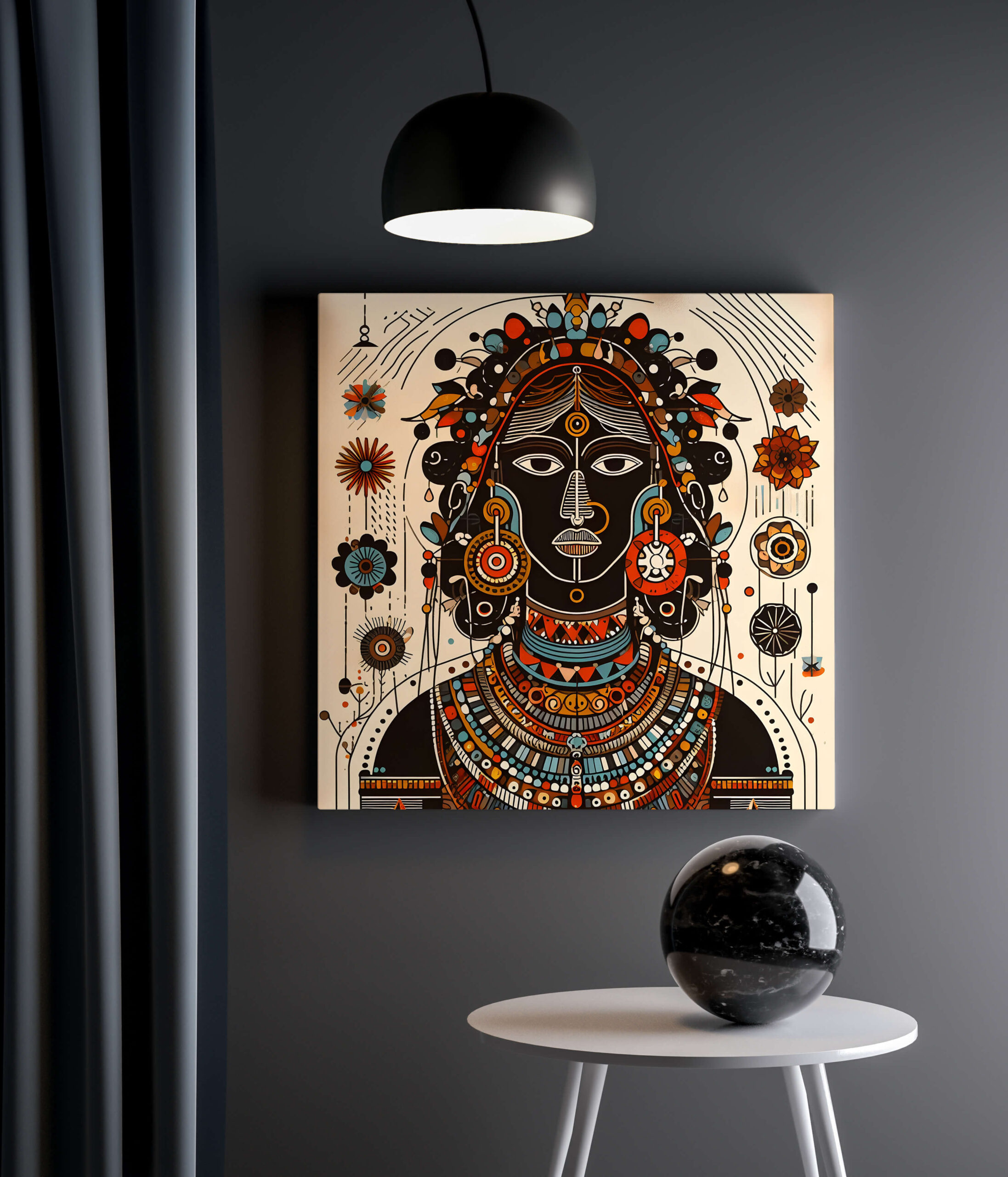 Tableau Visage Africain 2