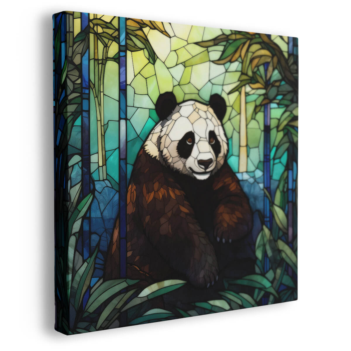 Tableau Vitrail Panda