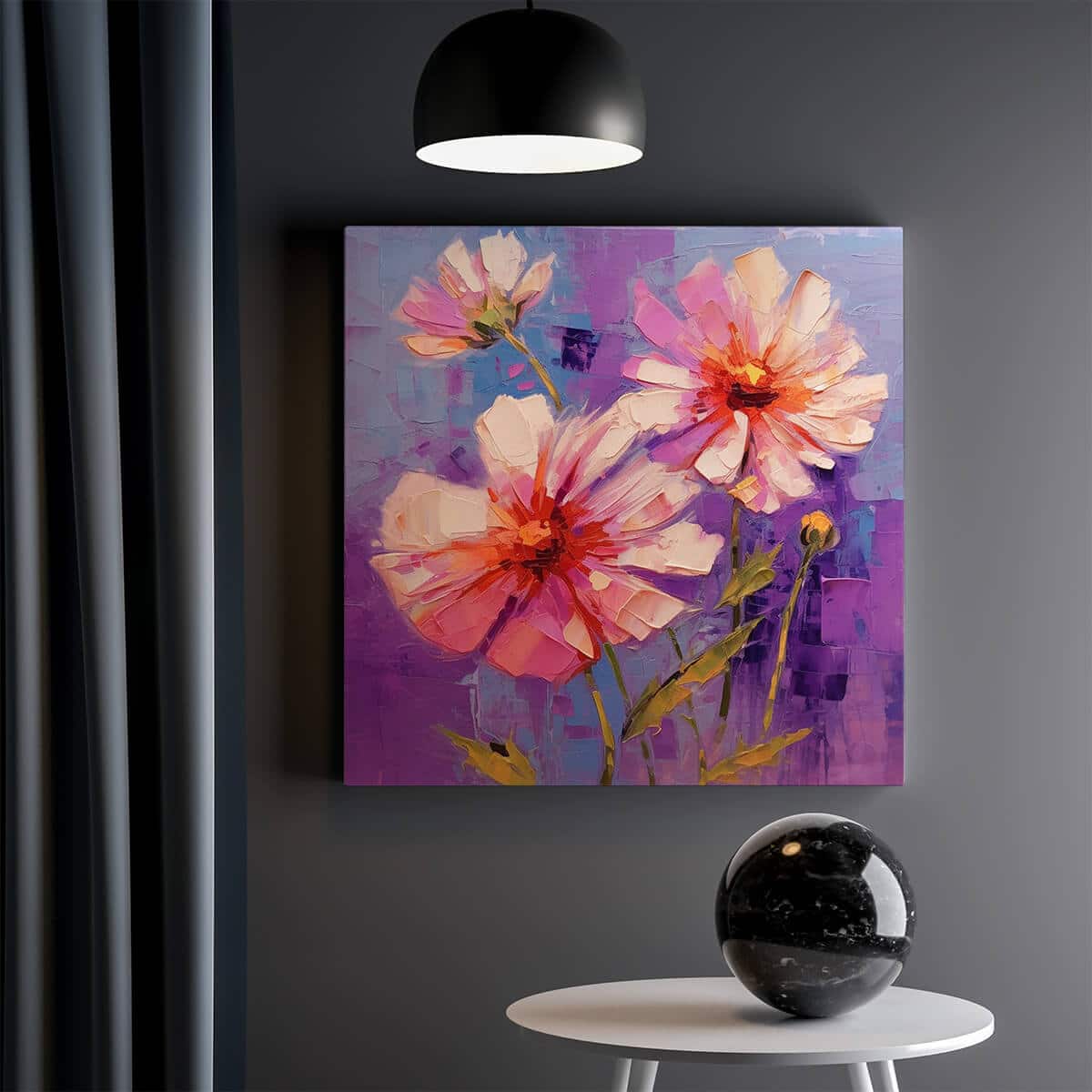 Tableau Floraison Violette 2