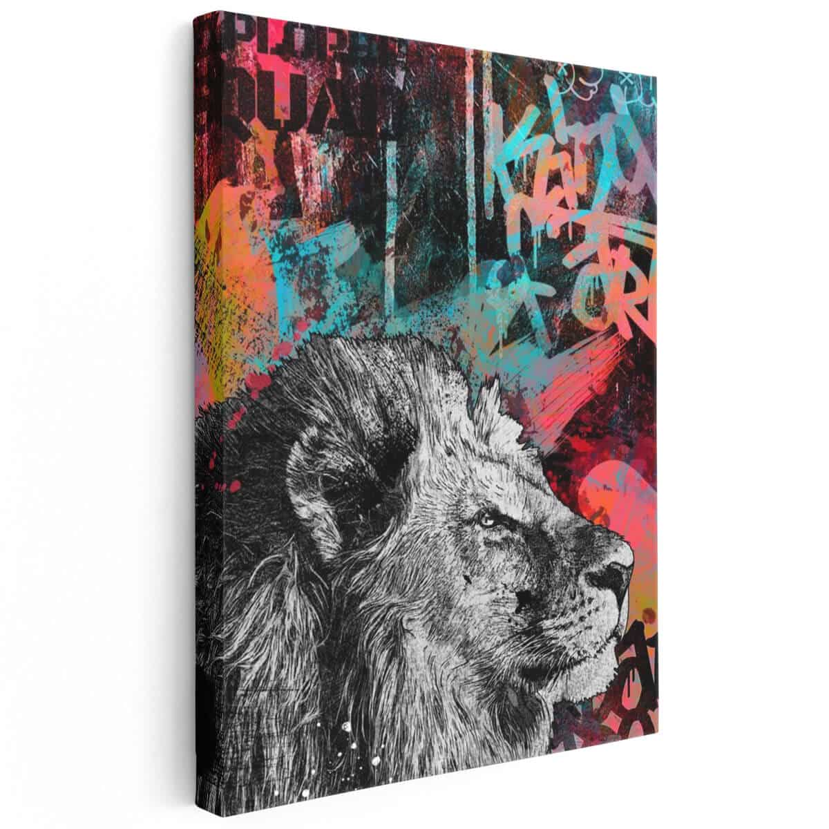 Tableau Roi Lion Urbain