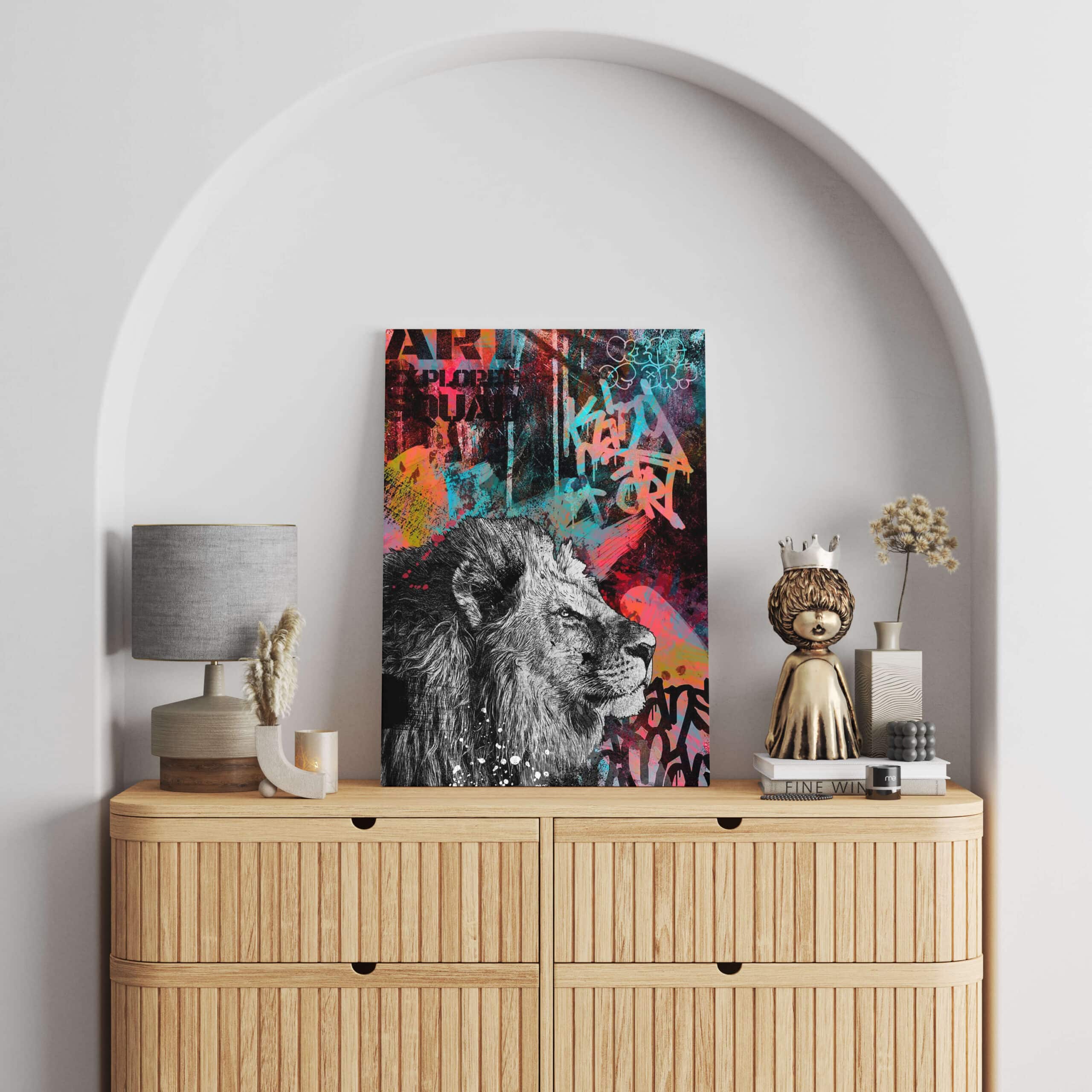 Tableau Roi Lion Urbain 2