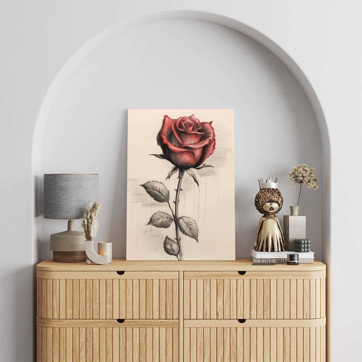 Tableau Rose Classique 4