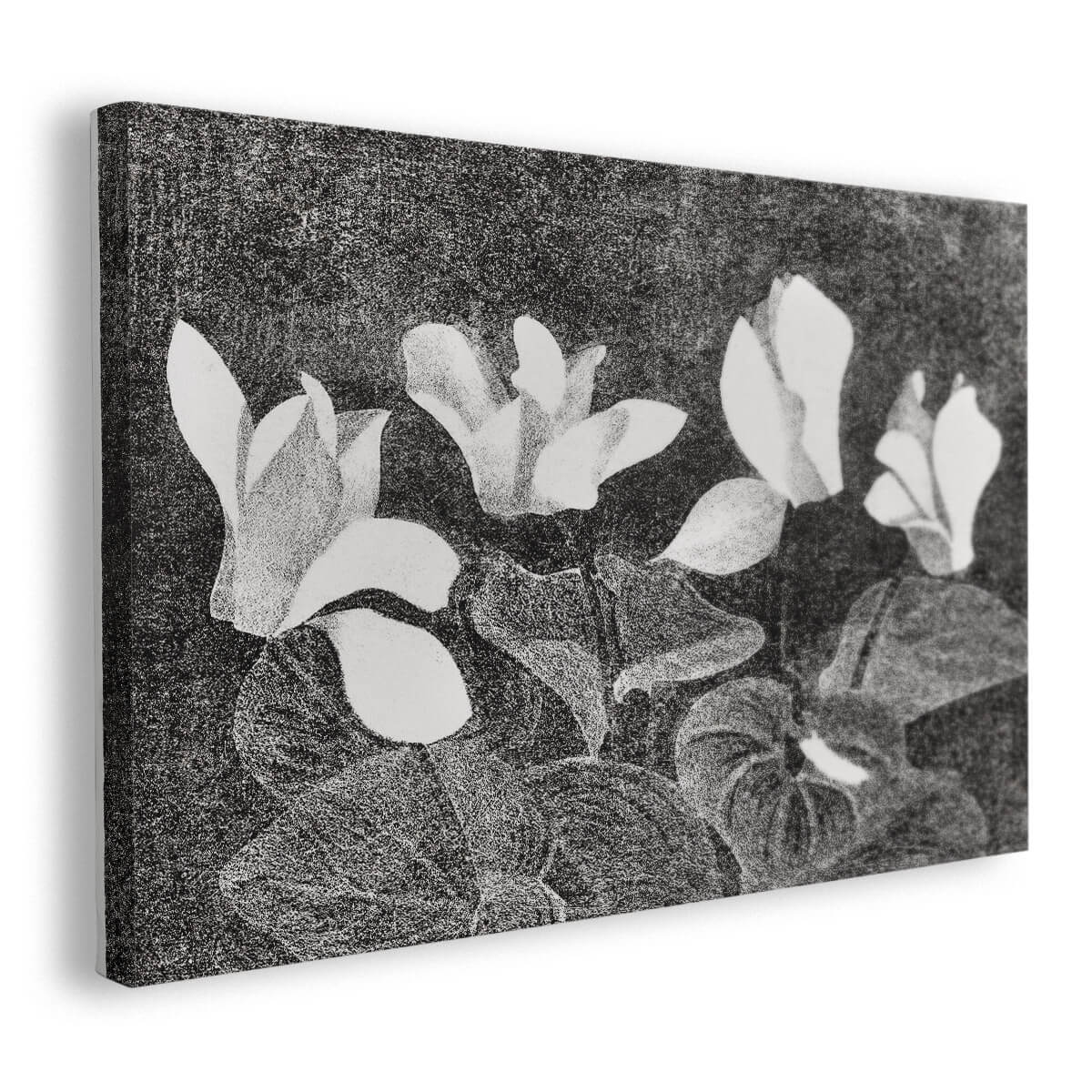 Tableau Fleurs en Noir et Blanc