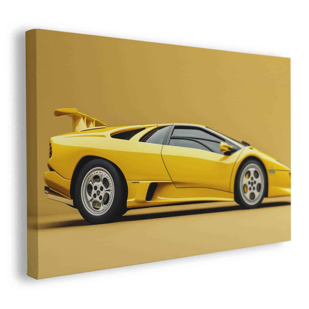 Tableau Lamborghini Diablo jaune