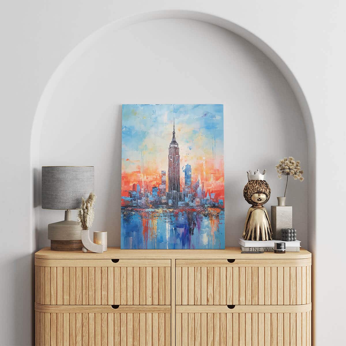 Tableau Peinture Empire State 2