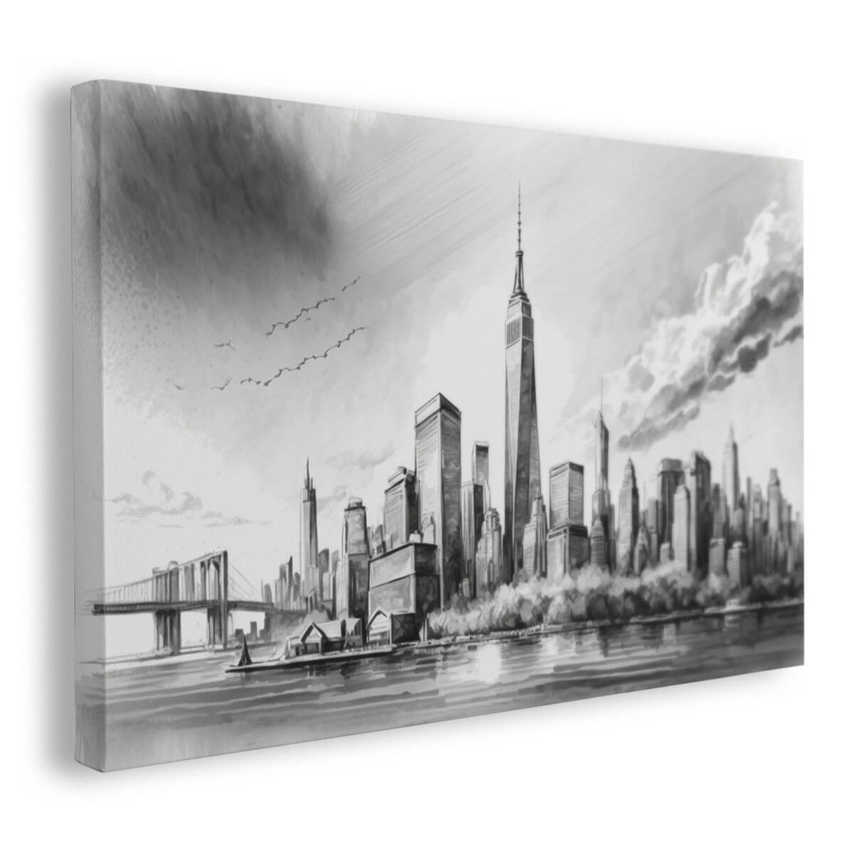 Tableau Silhouette de Manhattan