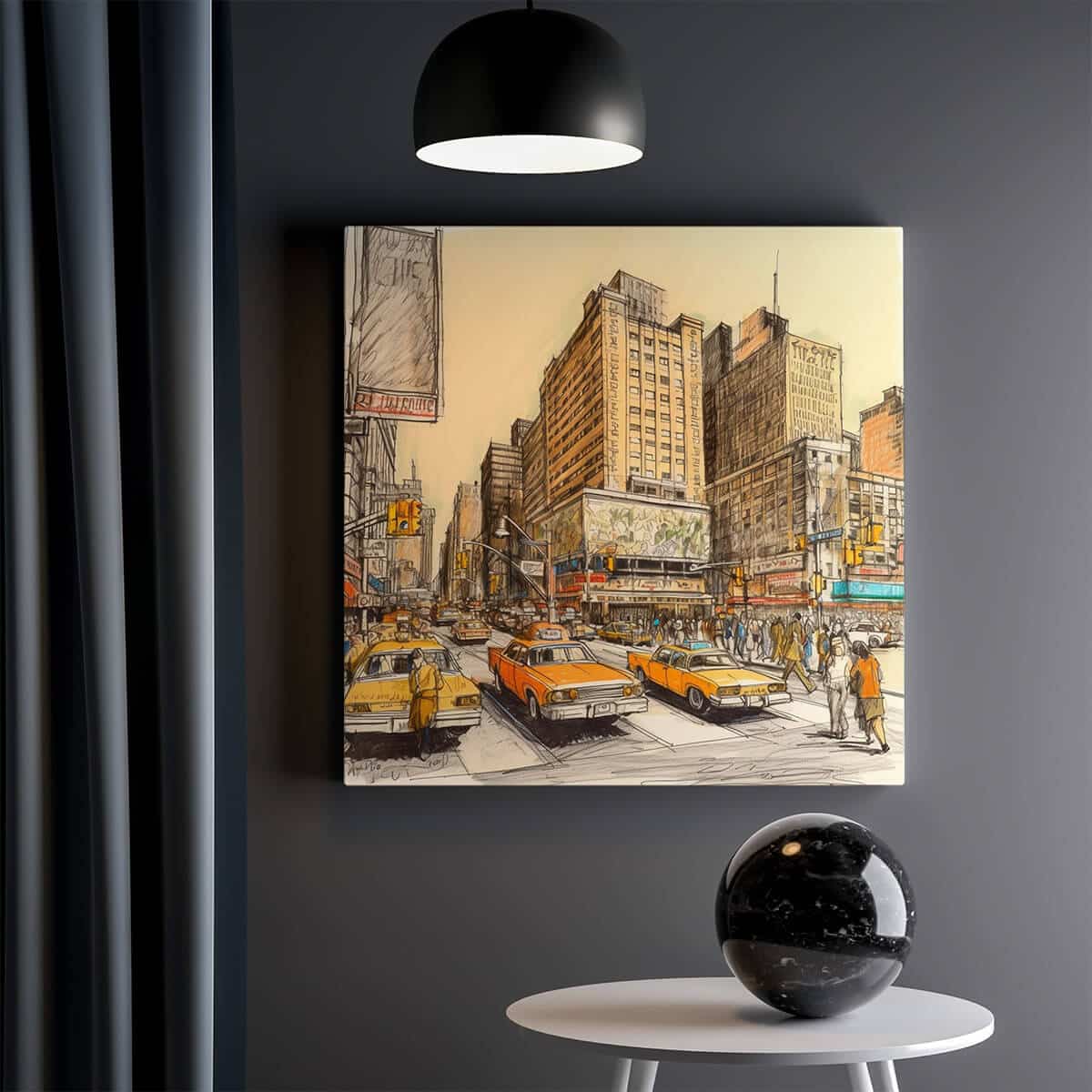 Tableau Taxi Jaune de New York 2