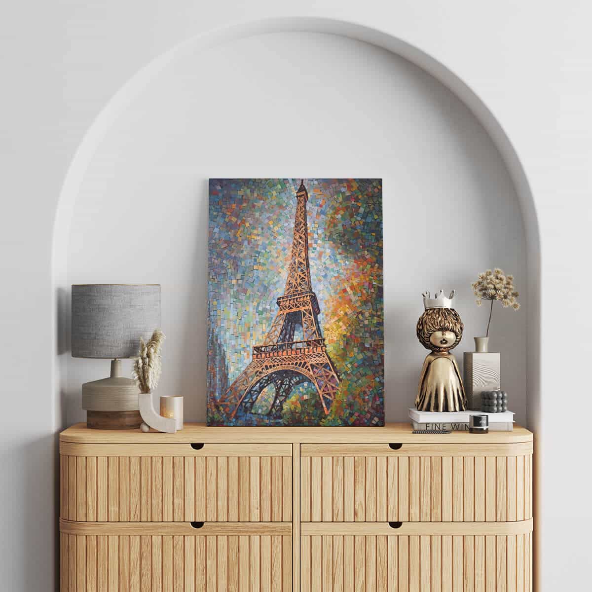Tableau Tour Eiffel Mosaïque 2