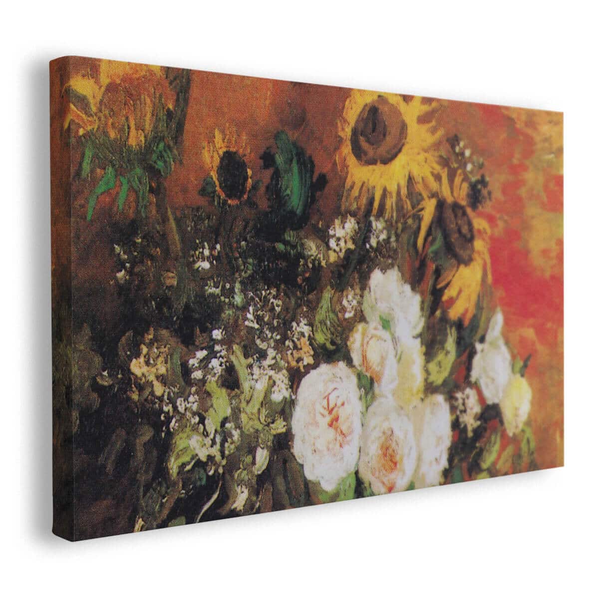 Tableau Van Gogh Bouquet avec Tournesols